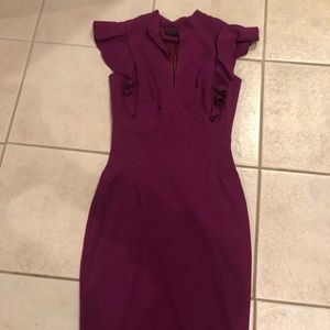 maroon dress